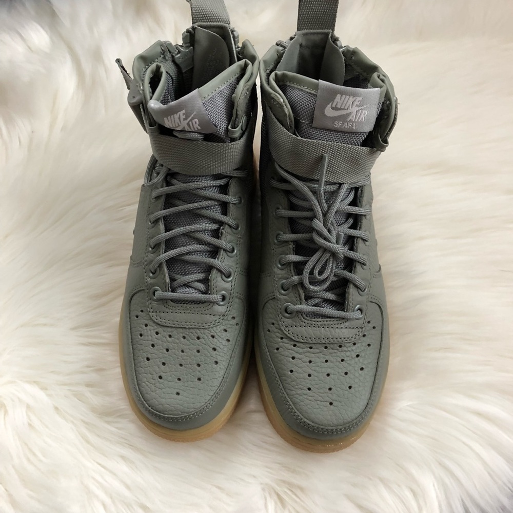Brand New Nike Air Force 1 SF Mid Olive + Gum - Picture 4 of 8